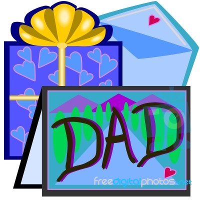 Dads Card Stock Image
