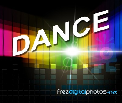 Dance Music Indicates Sound Track And Soundtrack Stock Image