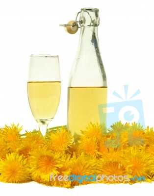 Dandelion Wine Stock Photo