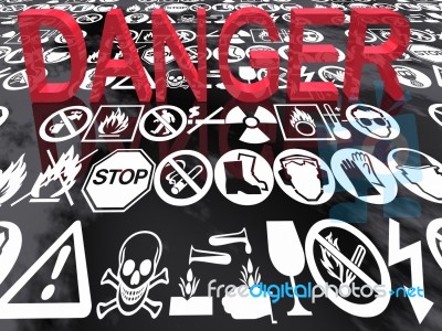 Danger And Symbol Stock Image