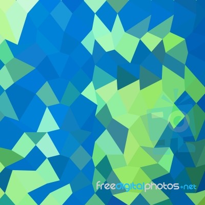 Dark Cyan Abstract Low Polygon Background Stock Image
