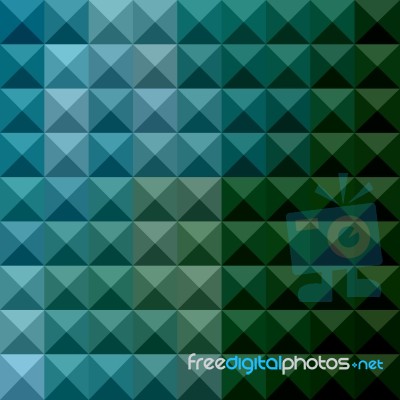 Dark Spring Green Abstract Low Polygon Background Stock Image