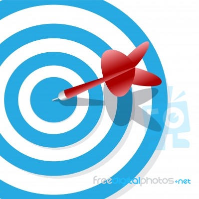 Dartboard On White Background Stock Image