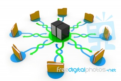 Data Network Stock Image