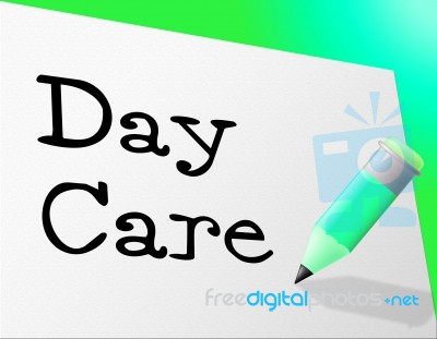 Day Care Represents Childrens Club And Children's Stock Image