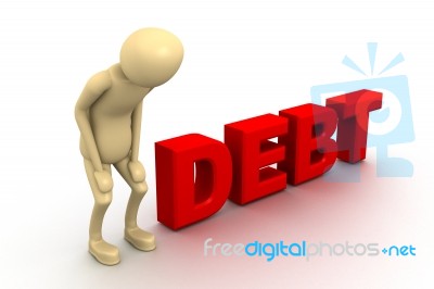 Debt Stock Image