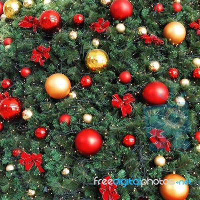 Decorative Christmas Balls Stock Photo