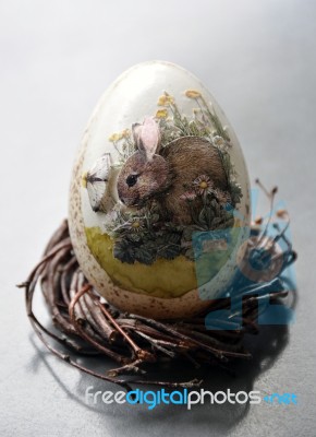 Decorative Easter Egg Stock Photo