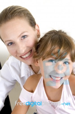 Delightful Mother And Daughter Stock Photo