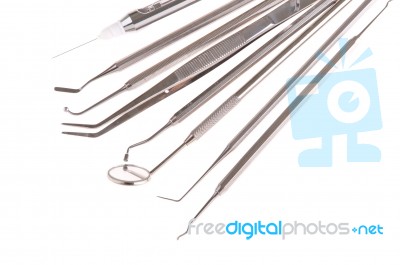 Dental Surgery Instruments Stock Photo