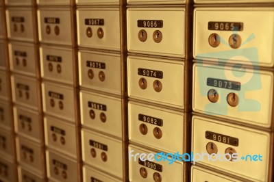 Deposit Box Stock Photo