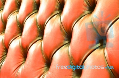 Detail Of Glamour Brown Sofa Texture Close-up Stock Photo