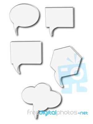 Dialogue Bubble Icon Stock Image
