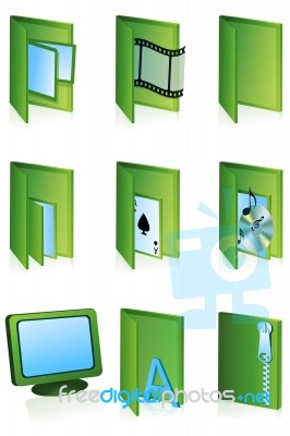 Different Folder Icon Stock Image