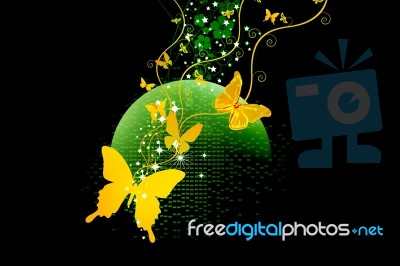 Digital Abstract Background Stock Image