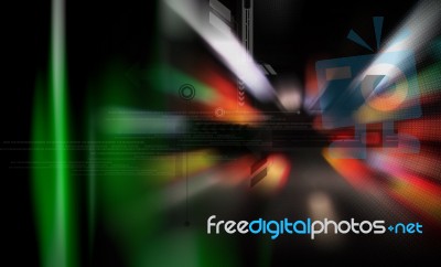 Digital Background In Colour Background Stock Image