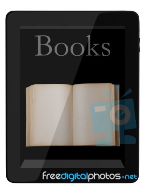 Digital Book Reader Stock Image