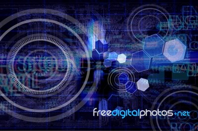 Digital Technology Background Stock Image