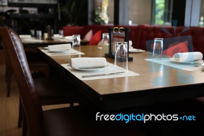Dining Table Set Stock Photo