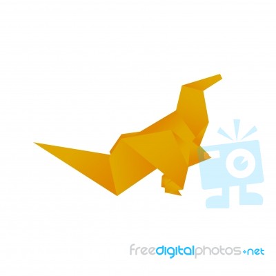 Dinosaur Origami Stock Image