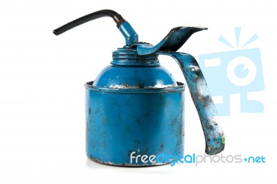 Dirty Oil Can Stock Photo