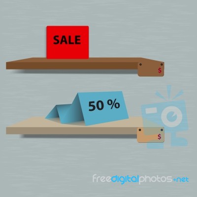 Discount Sale Label Stock Image