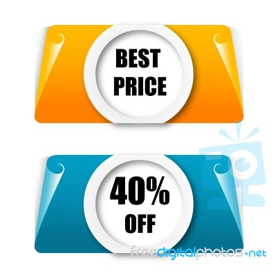 Discount Sticker Stock Image
