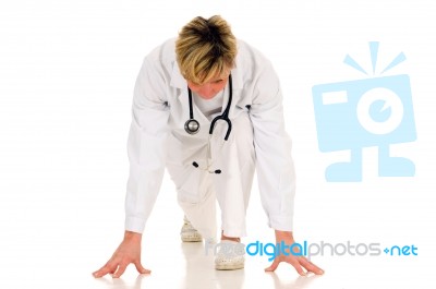 Doctor With Stethoscope Stock Photo