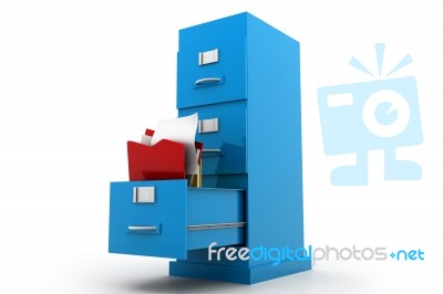 Documents Filing Cabinet Stock Image