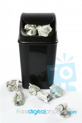 Dollar Bin Stock Photo