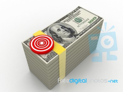 Dollar Target Stock Image