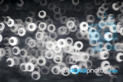 Donut Rings Bokeh Background Stock Photo