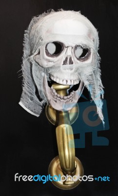 Door Knocker For Halloween Stock Photo