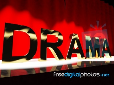 Drama Word Stock Image