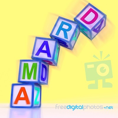 Drama Word Show Acting Play Or Theatre Stock Image