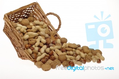 Dried Nuts Stock Photo