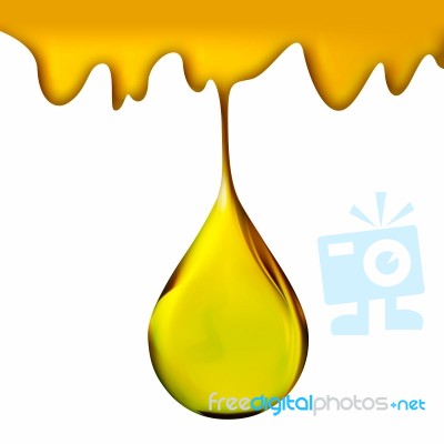 Dripping Gold Color Stock Image