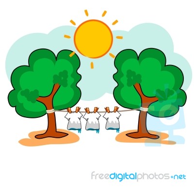 Dry Clothes in outside Stock Image Dry Clothes in outside Stock Image