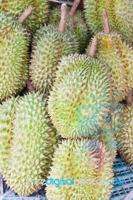 Durian, King Of Fruit, Fruit In Thailand Stock Photo