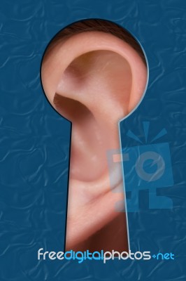 Ear Spy Stock Image
