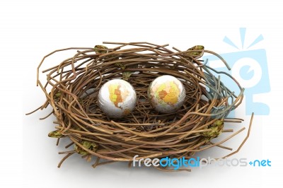 Earth And Nest Stock Image