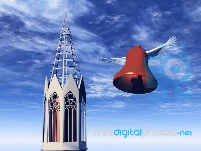 Easter Bell Stock Image