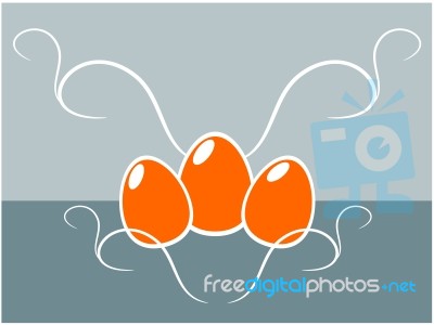 Easter Egg Background Illustration Stock Image