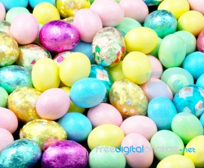 Easter Egg Candy Stock Photo