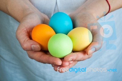 Easter Eggs Stock Photo