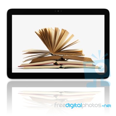 Ebook Tablet Computer Stock Image