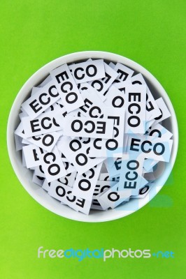 Eco Icon Concept Stock Photo