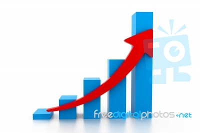 Economical Business Graph Stock Image