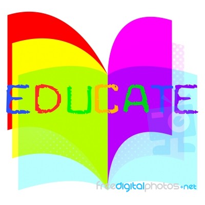 Educate Education Indicates Study Learn And Training Stock Image