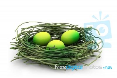 Egg And Nest Stock Image